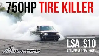 750-сильный Tire Killer | Массивный выгорание от LS Swapped S10