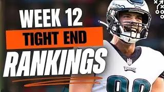 🔥 UPDATED TOP 15 TE RANKINGS for Week 12 Fantasy Football 🚀 | Fantasy Football Rankings