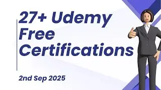 🤩27+ UDEMY FREE CERTIFICATIONS ✅ 2nd Sep LIMITED SEATS ENROLL SOON 🎉Powerful Learning