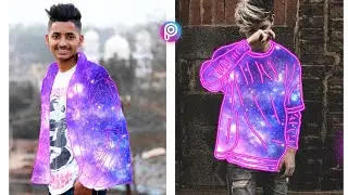 PicsArt Neon Galaxy Cloth Photo Editing Tutorial in Picsart Step by Step in - VID EDITZZZZ