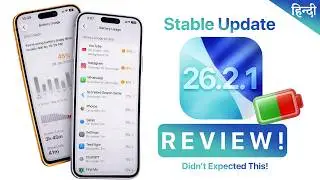 iOS 26.2.1 Review Battery | After 2 Days Hindi | Battery Life | Performance | Should you Install?🔥