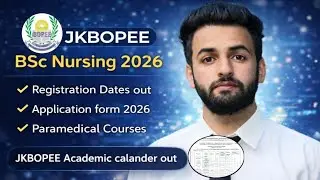 Jkbopee Bsc Nursing 2026 Application Forms Out | Registration Dates | Academic Calander 2026 Here