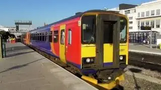 East Midlands Trains Class 153 Departing Nottingham (04/10/16)