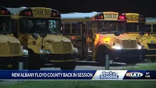 Buses primed and ready to go for New Albany-Floyd County's first day of school