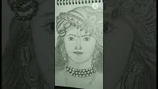k..artist  # artist sikha sharma # farzana academy # Aryan.  sketch of krishna ❤.