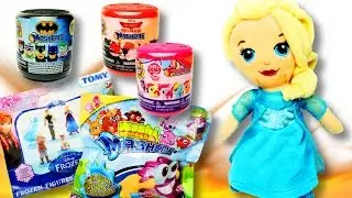 BLIND BAGS Mashems Surprise Eggs Opening Disney Frozen Moshi Monsters | SweetsAndCandy