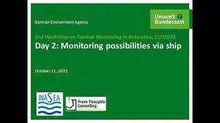 Day 2 Workshop on tourism monitoring in Antarctica