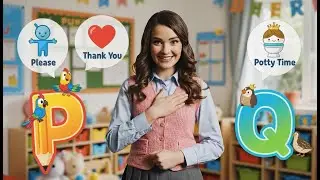 Good Habits & Alphabet Fun , Please, Thank You, Potty Time + P & Q With Miss Rose  #ToddlerLearning