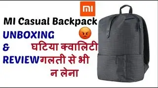 MI Casual Backpack Blue Unboxing and Review