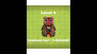 Bomb tower level 1 to level 8 upgrade #shorts #coc #clashofclan
