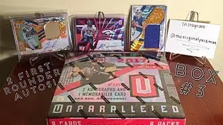 2017 Panini Unparalleled Hobby Box Break #3 - Two First Rounder Autos!