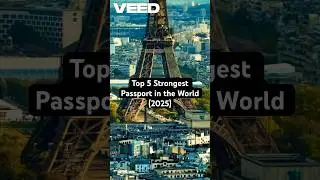 Top 5 Strongest Passport in the World (2025)! #travel #visafree #passport #singapore #japan #fyp