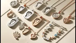 👉 Best Baby Footprint Necklace | Cherish Your Baby's Precious Print 👶👣📿
