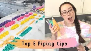 TOP 5 PIPING TIPS: My favourite and most used piping tips