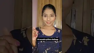 10 seconds eyeliner challenge | eyeliner hack | how to apply kajal #shorts #viralvideo #eyeliner