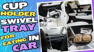 Macally Cup Holder Swivel Tray - Perfect for Eating in Car...
