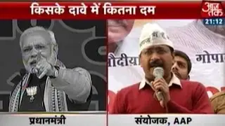 War of words between Modi, Kejriwal at different rallies