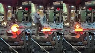 The Process Of Creating Flanges Using Iron Billet P536