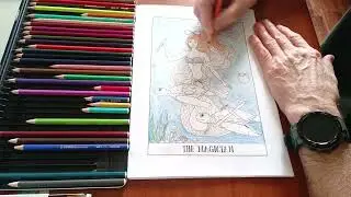 Coloring The Magician | Mermaid Tarot – Full Magical Art Session