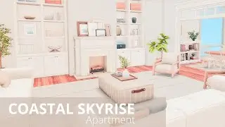 COASTAL SKYRISE APARTMENT in The Sims 4 with a DREAM SPA BATHROOM 🛁| The Sims 4 Speedbuild
