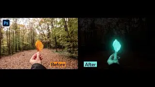 Glow Effect - Photoshop Tutorial | Glowing Leave Effect