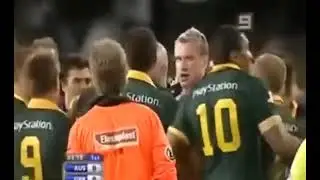 HUGE PUNCH   WILLIE MASON V STUART FIELDEN   AUSTRALIA V GREAT BRITAIN   RUGBY LEAGUE MATCH