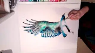 Hawk spirit animal watercolor painting & meaning