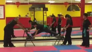 Brandon's chair split for flexibility