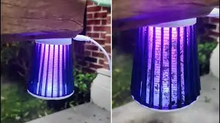 Electric Shock Mosquito Killing Lamp Review - Does it work？Bug Zapper Indoor & Outdoor