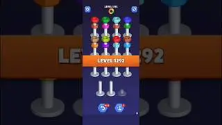 Nut Sort Level 1292 - Color Puzzle Game by Kiwi Fun #games #puzzle #NutSort #NutSortSolution