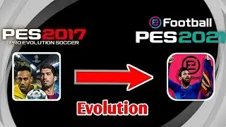 EVOLUTION Of PES MOBILE ICON [2017-2021] #SHORTS