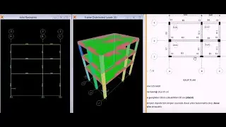 SAP 2000 DERS 6 -3 KATLI BETONARME BİR BİNANIN MODELLENMESİ