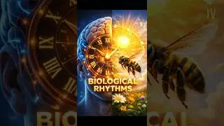 How Bees Use The Sun as a GPS! ⏰🐝| Biological and Circadian Rhythm Explained. #shorts