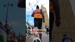 FOR THE FINAL PUSH ELIZABETH TOWER ON LONDON MARATHON 2024 #londonmarathon2024 #bigben #marathon