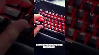 Mechanical gaming keyboard clicks