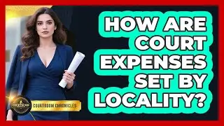 How Are Court Expenses Set by Locality?