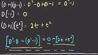 Differential Equations Ch5 Differential Operators Part D