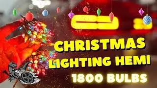 Installing Christmas Lights on the Challenger! #dodge #christmaslights2024