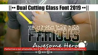 Make A Dual Cutting Glass Font 2K19 | IN Pixallab & Picsart On Mobile