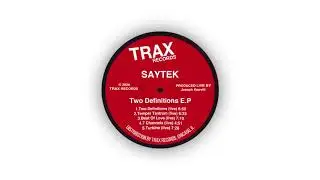 Saytek - Two Definitions (live) [Trax Records]