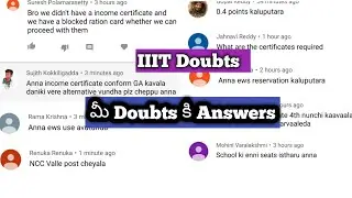 IIIT Doubts Clarified In This video ||Ap 2019