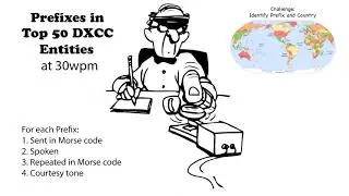 Callsign Prefixes in Top 50 DXCC 30wpm
