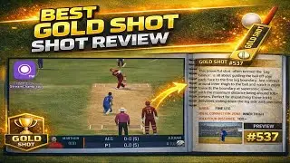 537 GOLD SHOT REVIEW🏏 BEST GOLD SHOT FOR SPINNER IN REAL CRICKET❓