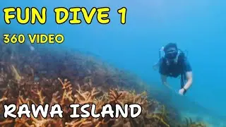 Full Shore Dive 8K 360 video | Rawa Island Malaysia, Dive 1 | Insta 360x5