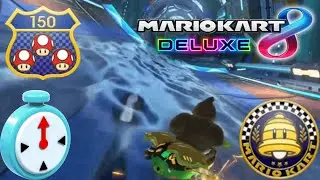 [Mario Kart 8 Deluxe] Time Trials against Nintendo Ghost - Big Blue 150cc