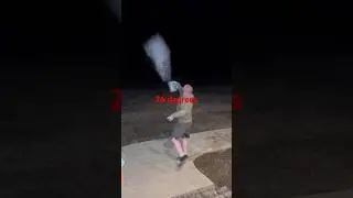 Watch what happens to hot water in sub freezing temps!