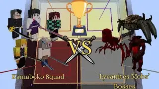 Kamaboko Squad vs Lycanites Mobs' Bosses(No Damage Cap) | Minecraft 1.16.5