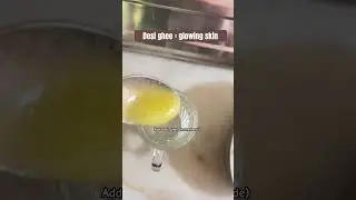 Warm Water and Desi Ghee Drink | Simple Morning Routine for Fitness & Glow #desighee #morningdrink