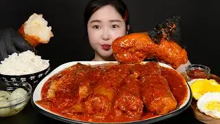 Giant Daechang & Spicy Kimchi Stew Mukbang ASMR😳🔥Biggest one I've ever had!