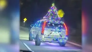 It's illegal to put holiday lights on cars